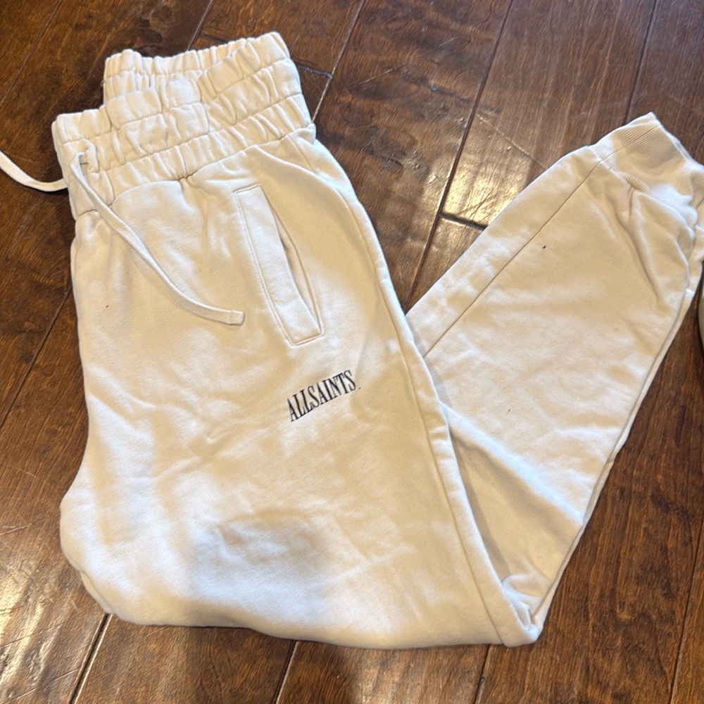 All saints sweatpants cream